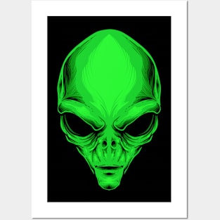 Alien Reptiliano Posters and Art